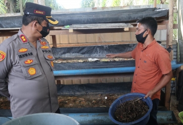 Ciptakan Lapangan Pekerjaan di Tengah Pandemi Untung  Diberi Motivasi Kapolres Batu Bara