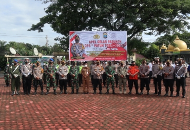 Polres Batu Bara Laksanakan Apel Pasukan Operasi Patuh Toba 2021