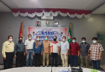 Kominfo Kabupaten Karo Sambut Audensi Tim Humas Dan IT Moderamen GBKP