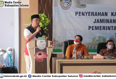 Wabup Launching Penyerahan Kartu Indonesia Sehat Jaminan Kesehatan Daerah Kabupaten Seluma