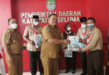 Audiens Pengurus Gerakan Pramuka Kwarcab Kabupaten Seluma