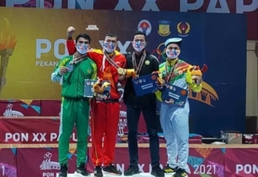Roberto Manik Berhasil Meraih Medali Perak Kelas 70 kg Cabor Wushu