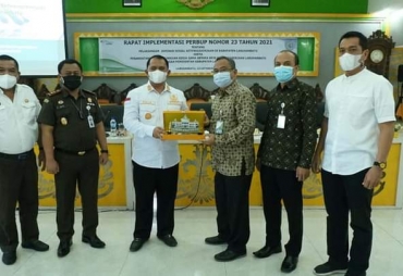 Bupati Labuhanbatu Buka Rapat Implementasi Perbup Nomor 23 Tahun 2021