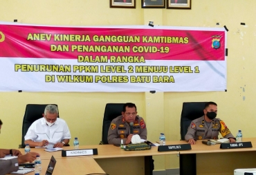 Polres Bersama Dinkes Batubara Targetkan PPKM Turun Ke Level I