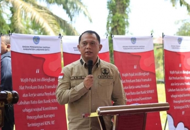 Bupati Labuhanbatu Buka Acara Launching Penggunaan dan Penerapan Tapping Box Pajak 