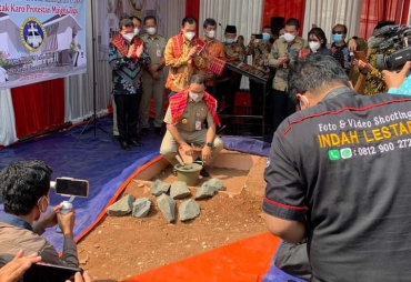 Gubernur DKI Hadiri Peletakan Batu Pertama Pembangunan GBKP Tugu 