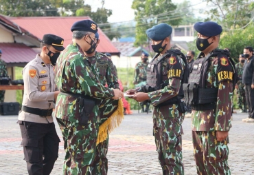 Kapolda Bengkulu Ingatkan Personil Jangan Lengah dan Tetap Disiplin Prokes