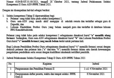 Pemkab Karo Umumkan Jadwal Pelaksanaan Seleksi Kompetensi PPPK Jabatan Fungsional Guru