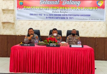 Polres Batubara Sambut Tim Supervisi Biro Rena Poldasu
