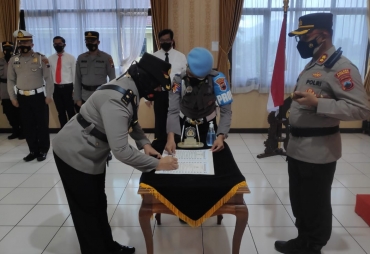 Kapolres Magelang Pimpin Sertijab Kabaglog