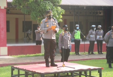 Polresta Deli Serdang Gelar Apel Pasukan Razia Toba 2021