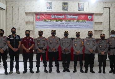 Tim Supervisi Poldasu Kunjungi Polres Batubara