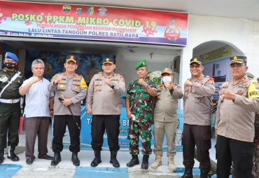 Tim Supervisi Karo Jianstra Sops Polri Tinjau Kesiapan Pos Pam Polres Batubara