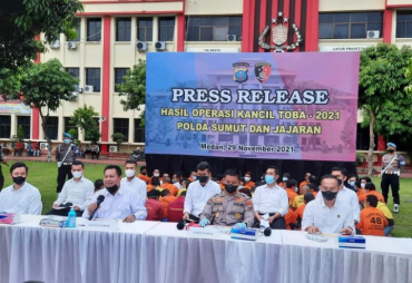 Polda Sumut Rilis Data Kendaraan Hasil Ops Kancil Toba 2021