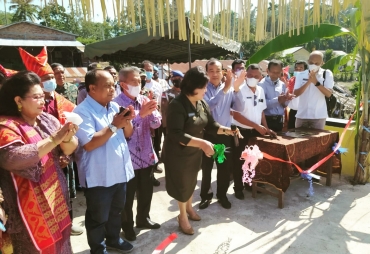Resmikan Jembatan Lau Tir Desa Gunung Ini Harapan Bupati Karo
