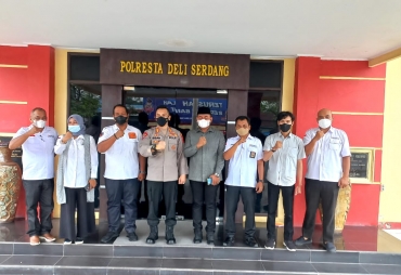 Kapolresta Deli Serdang Sambut Audensi Komisioner Bawaslu