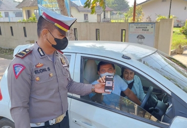 Cegah Penularan Covid-19 Polres Batubara Ops Yustisi Pelanggar Prokes