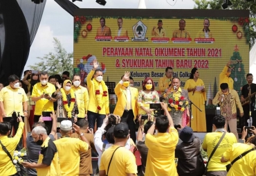 Perayaan Natal Akbar Oikumenis dan Syukuran Tahun Baru Golkar Sumut Berlangsung Sukses