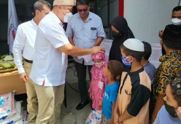 HUT Gerindra Syafrizal Santuni Anak Yatim dan Peresmian Rumah Aspirasi