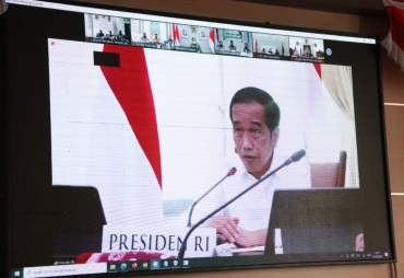 Bupati Benteng Mengikuti Vidcon Pengarahan Presiden RI