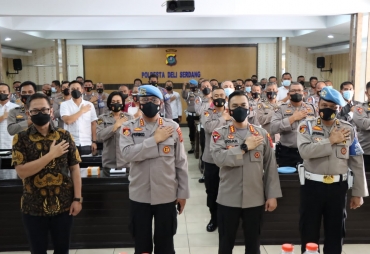 Kabid Propam Polda Sumut Berikan Bimbingan Pembinaan di  Polresta Deli Serdang