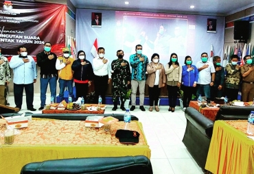 Bupati Karo Hadiri Lounching Hari Pemungutan Suara Pemilu Tahun 2024