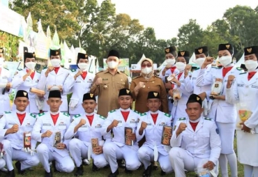 Bupati Labuhanbatu Saksikan Penaikan Bendera LPTQ ke- 51 dan LSQI ke- 36