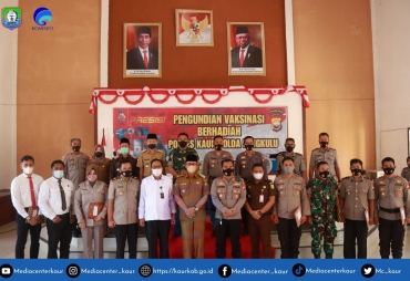 Bupati Kaur Hadiri Pengundian Vaksinasi Berhadiah di Polres Kaur