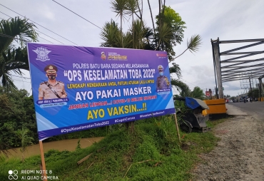 Ops Keselamatan Toba 2022 Polres Batubara Lakukan Pendekatan Kepada Masyarakat