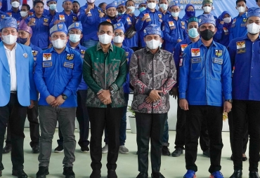 Bupati Bersama Ketua DPRD Batubara Hadiri Pelantikan DPD KNPI