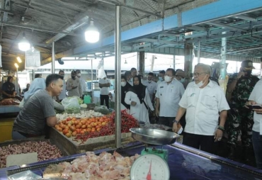 Pemkab Asahan Lakukan Sidak ke Pasar Tradisional
