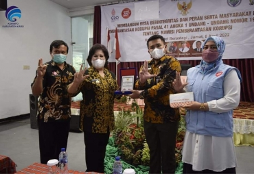 Bupati Karo Hadiri Webinar Membangun Desa Berintegritas