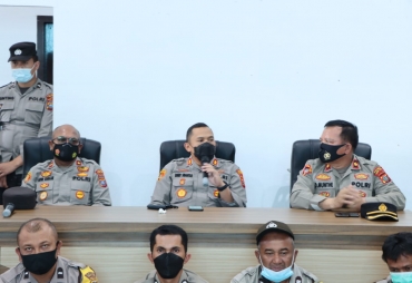 Polres Tanah Karo Gelar Apel Persiapan Pendataan Penerima BTPKLW