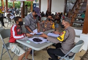 Kapolres Batu Bara Monitoring Penyaluran Bantuan Masyarakat