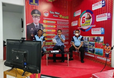 Rutan Kabanjahe Eksekusi Inovasi Baru Sapa Keluarga WBP Via Zoom Meeting