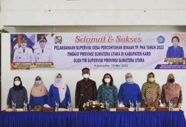 Supervisi Desa Percontohan Binaan TP PKK Provsu Ini Harapan Wabup Karo