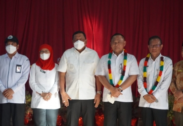 kunjungan Deputi Pemerataan Pembangunan Wilayah dan Penanggulangan Bencana ( Foto : MC BU )