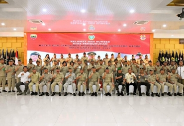 Gubernur Edy Rahmayadi saat menghadiri acara pengukuhan Pengurus Provinsi  PPAD Sumut periode 2022 - 2027 