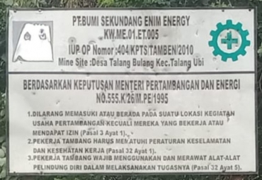 Tujuh Bulan Menambang Ternyata BSEE Tak Ada Kontribusi Ke PAD PALI