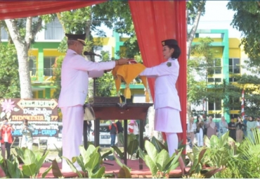Upacara HUT RI Ke 77 Di Rejang Lebong ( Foto : MC RL )