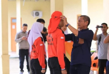 50 Peserta Paskibraka Labuhanbatu Resmi Dilantik