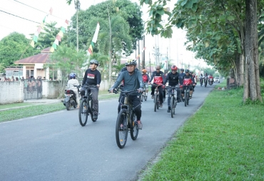 Bupati Asahan Gowes Lebih Kurang 23 Km