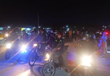 Personel Polsek Labuhan Ruku saat melakukan operasi KRYD (foto/istimewa)