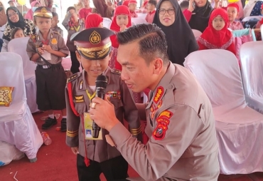 Kapolresta Deli Serdang Hadiri Kegiatan Hari Anak Nasional