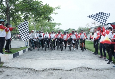 Bupati Asahan Lepas Peserta Fun Bike Meriahkan Peringatan HUT RI