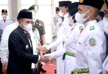 Gubernur Sumut Kukuhkan 66 Paskibraka