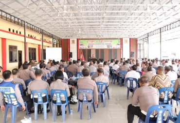 Kapolresta Deli Serdang Gelar Coffee Morning Dan Anev Bersama Para Perwira