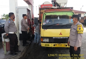 Polsek Beringin Awasi dan Monitoring Ketersediaan BBM