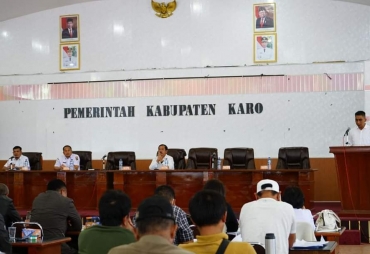 Wabup Karo Hadiri Sosialisasi Pilkades Serentak Gelombang I