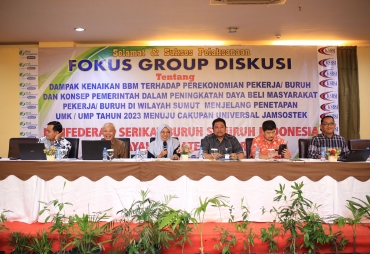 KSBSI Sumatera Utara (Sumut) menggelar kegiatan Focus Group Diskusi (foto/istimewa)